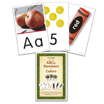 Detailed view of ABCs, Numbers, and Colors Wall Cards