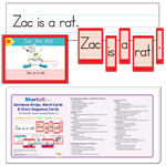 Sentence Strips, Word Cards & Story Sequence Cards for Starfall Learn to Read Books 1-5 thumbnail