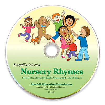 Detailed view of Starfall’s Selected Nursery Rhymes CD
