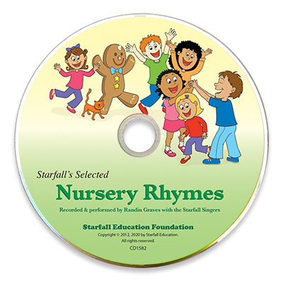 Detailed view of Starfall’s Selected Nursery Rhymes CD