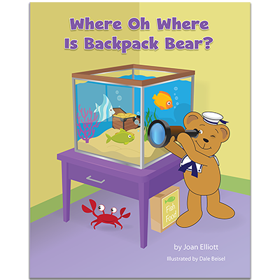 Detailed view of Where Oh Where is Backpack Bear?