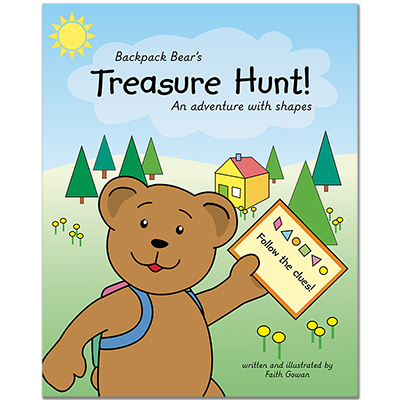 Detailed view of Backpack Bear's Treasure Hunt!