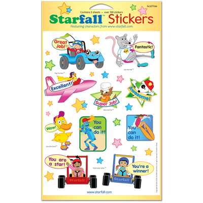 Detailed view of Starfall Stickers
