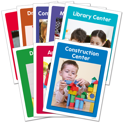 Detailed view of Learning Center Posters