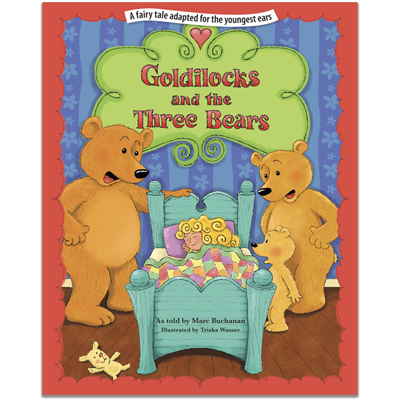 Detailed view of Goldilocks and the Three Bears