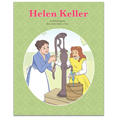 Detailed view of Helen Keller Book