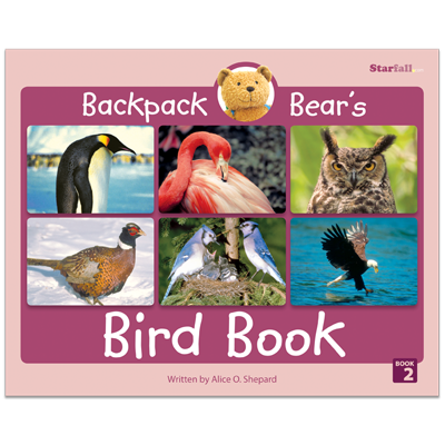 Detailed view of Backpack Bear's Bird Book