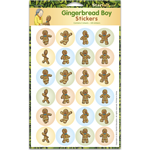 Gingerbread Boy Stickers